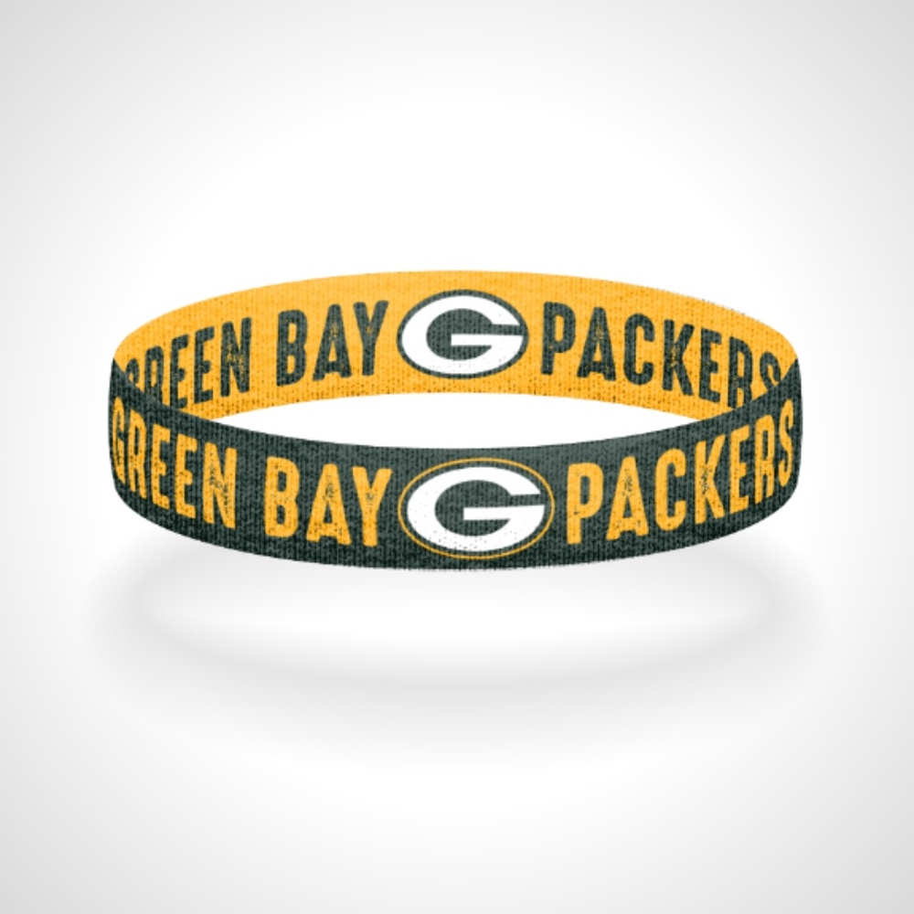 Reversible Green Bay Packers Bracelet Wristband